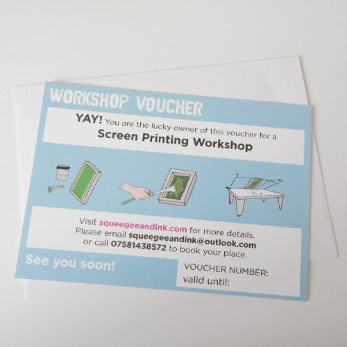 LEARN TO SCREEN PRINT GROUP VOUCHER