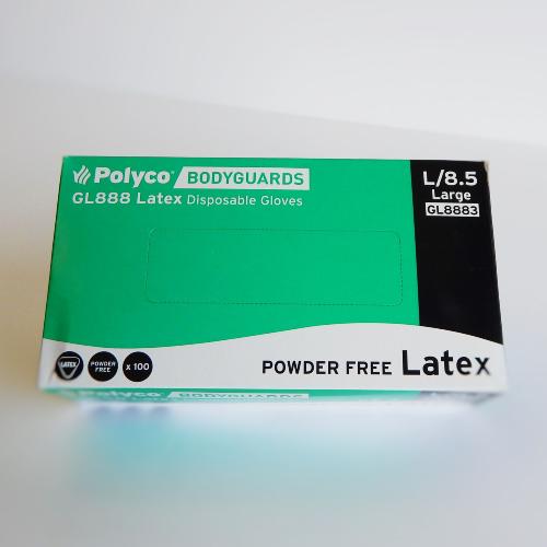 BODYGUARD POWDER FREE LATEX GLOVES - 100